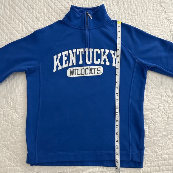 Jansport University of Kentucky UK 1/4 Zip Pullover Sweatshirt Sz Small Wildcats - Picture 8 of 11